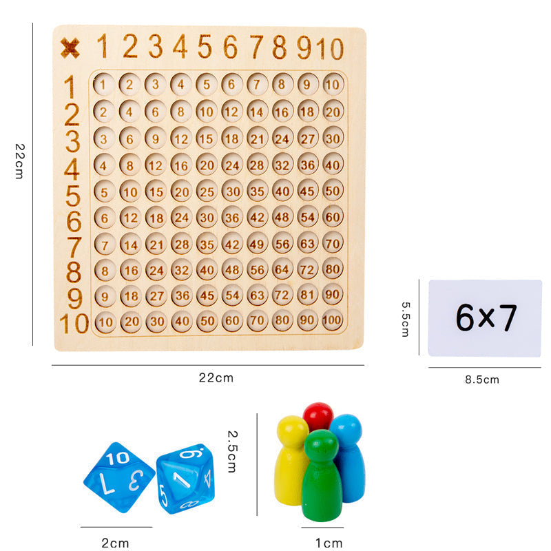 MathWhiz brætspil med multiplikationseventyr — interaktive gangetabelopgaver