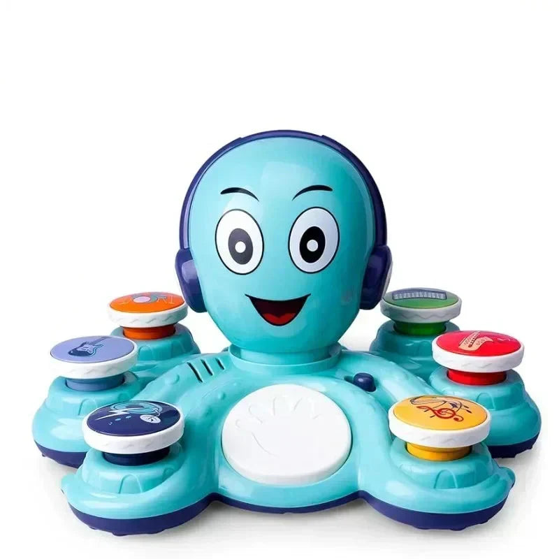 Compagno musicale polpo GroovyPus — Luci attivate dal tocco e audio sincronizzato