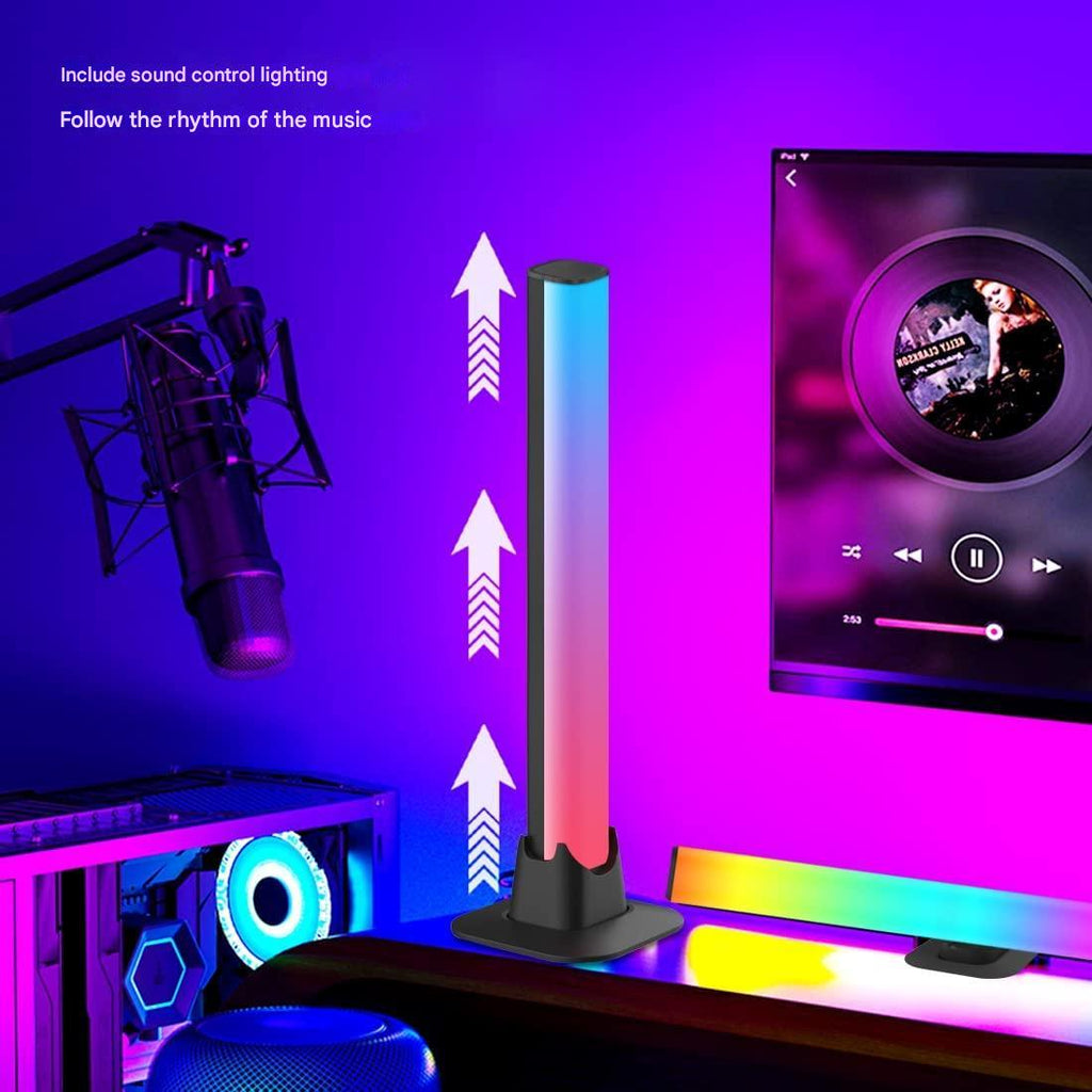 LED světelné lišty LumiRhythm reagující na zvuk — vestavěný mikrofon, synchronizace v reálném čase