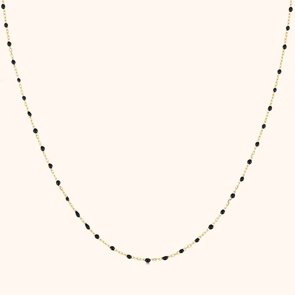 Lyra Dark Pearl Necklace — Polished Modern Pendant