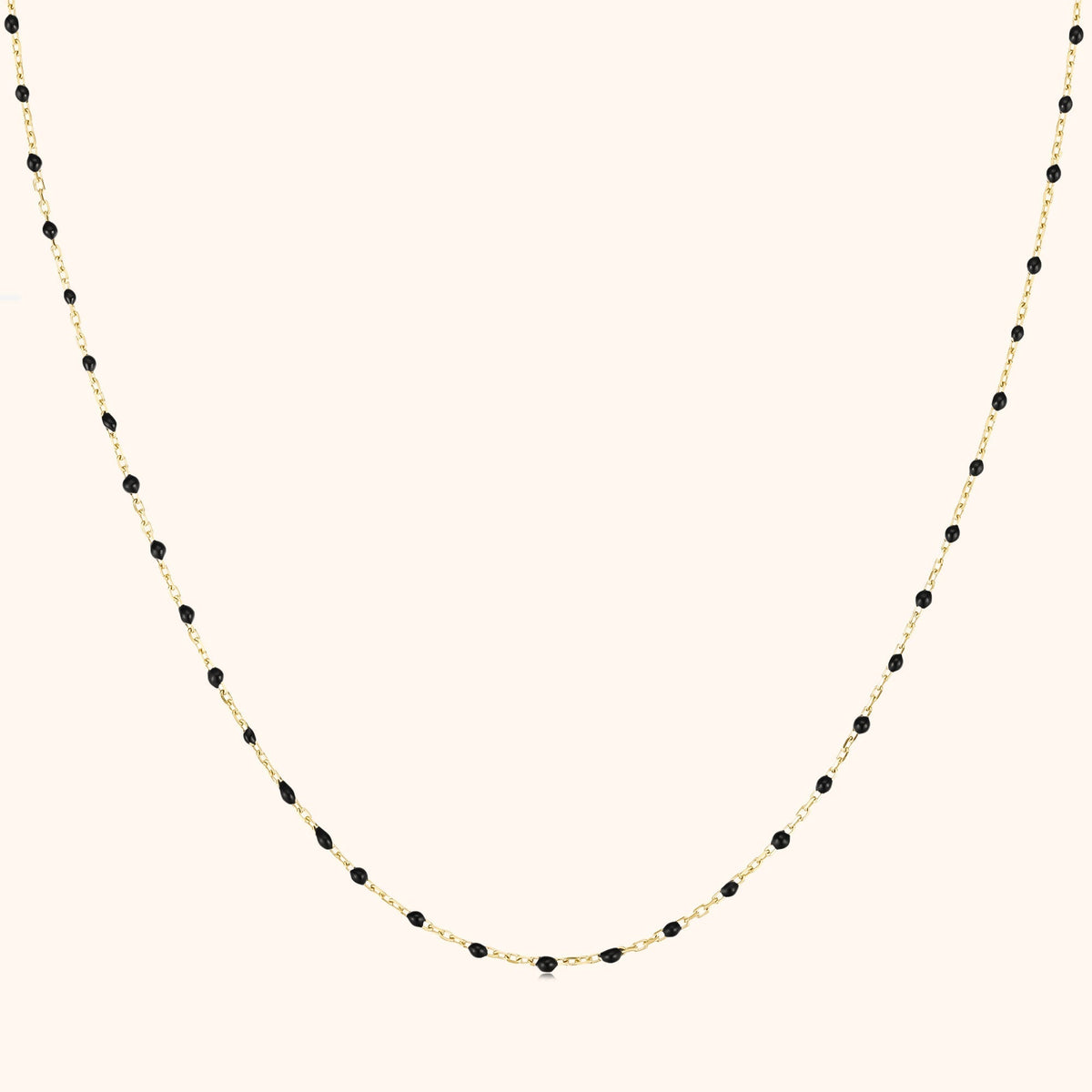 Lyra Dark Pearl Necklace — Polished Modern Pendant