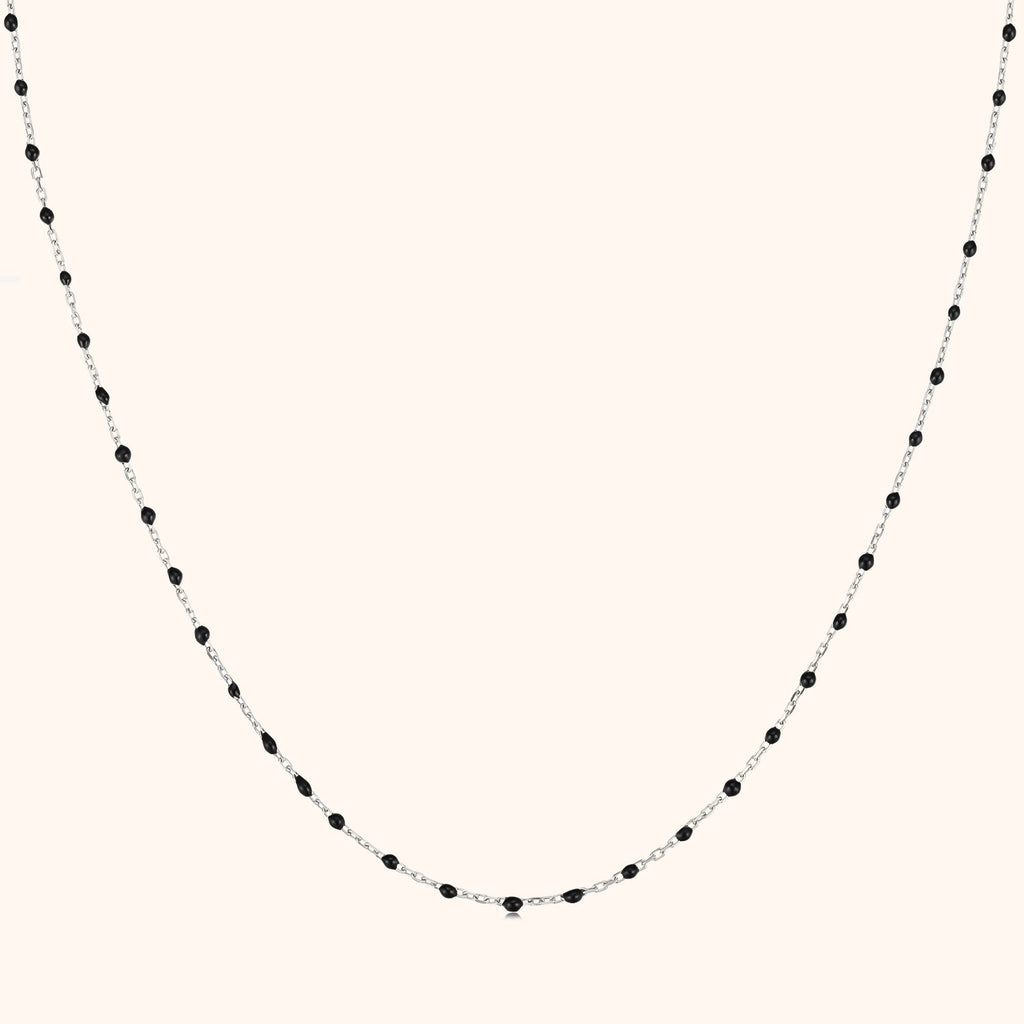 Lyra Dark Pearl Necklace — Polished Modern Pendant