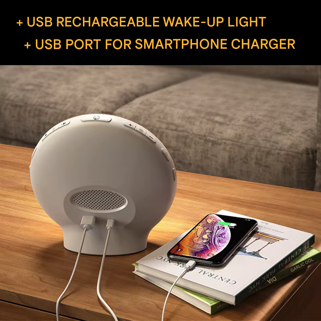 GlowRise Natural Alarm Clock — Dawn Simulation Wake-Up Light