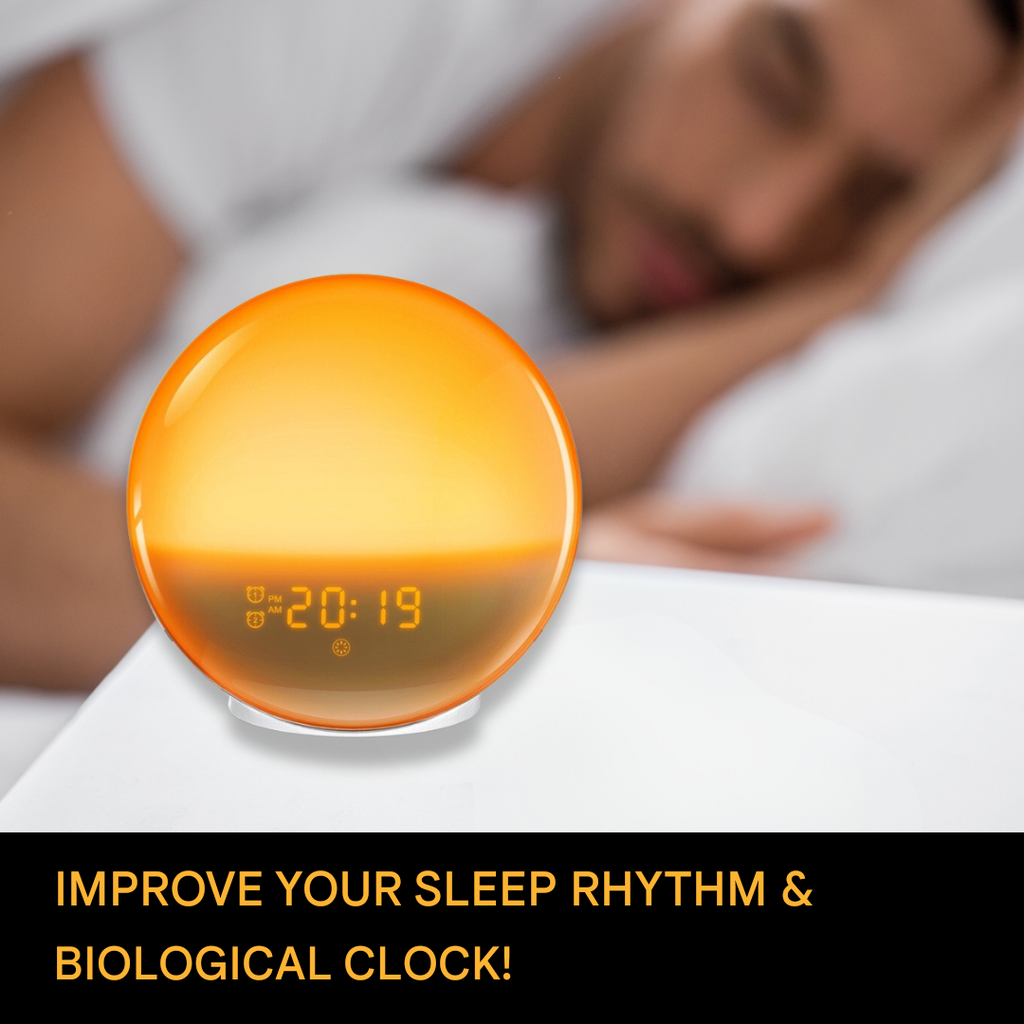 GlowRise Natural Alarm Clock — Dawn Simulation Wake-Up Light