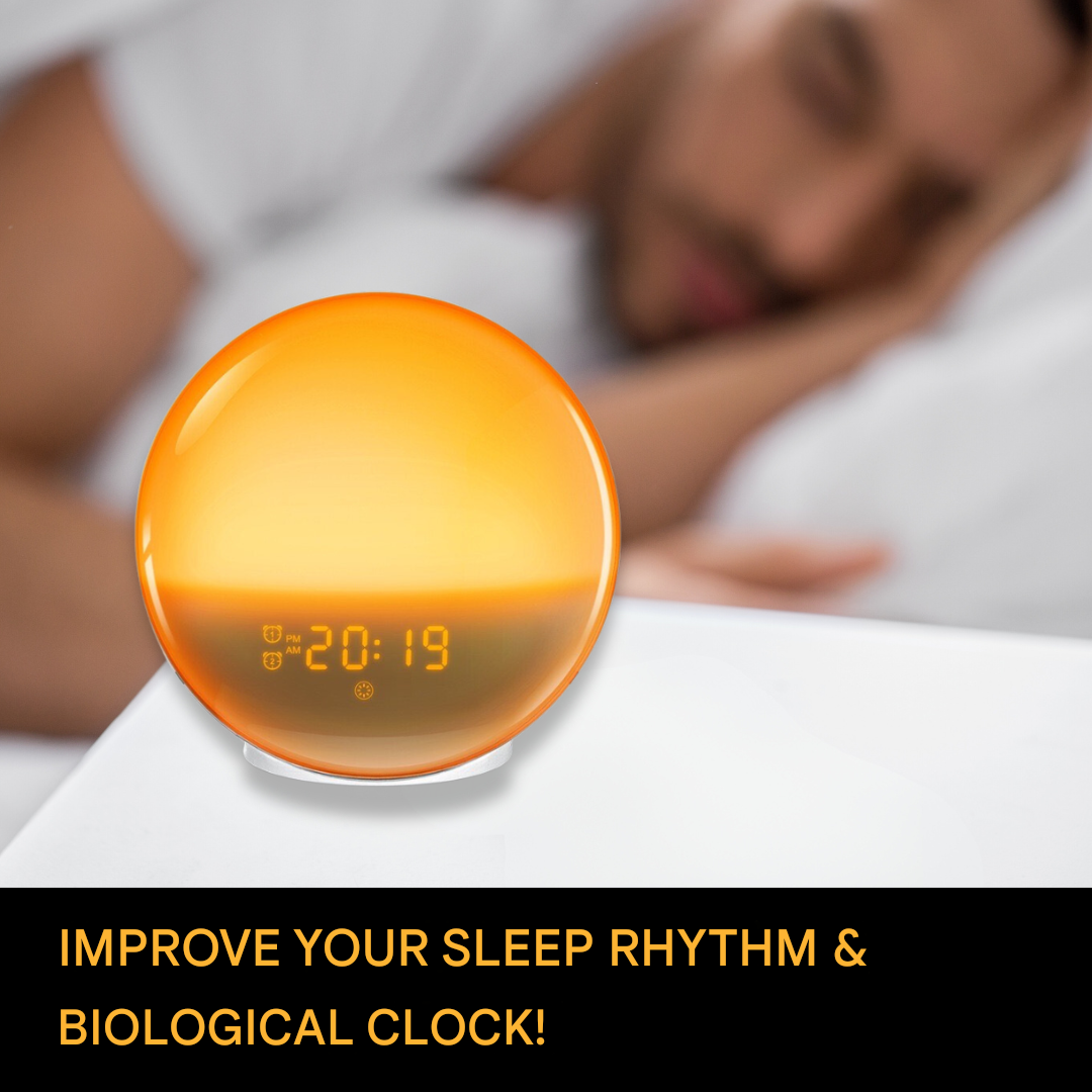 GlowRise Natural Alarm Clock — Dawn Simulation Wake-Up Light