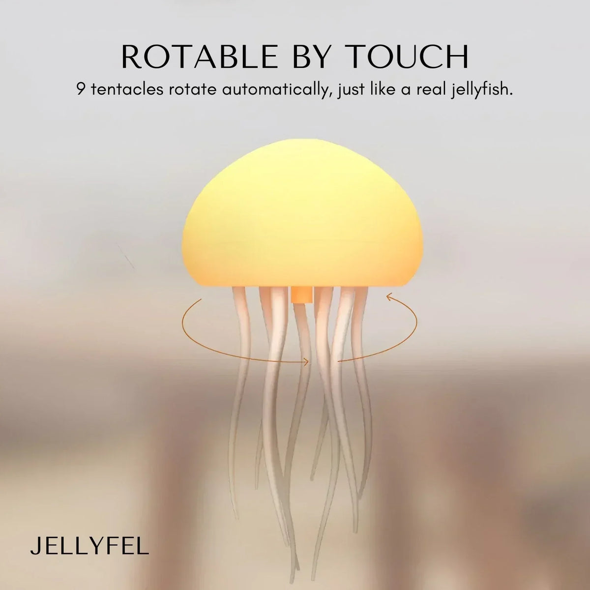 Lampă cu meduze dansatoare JellyJive — lumină cu schimbare automată a culorilor