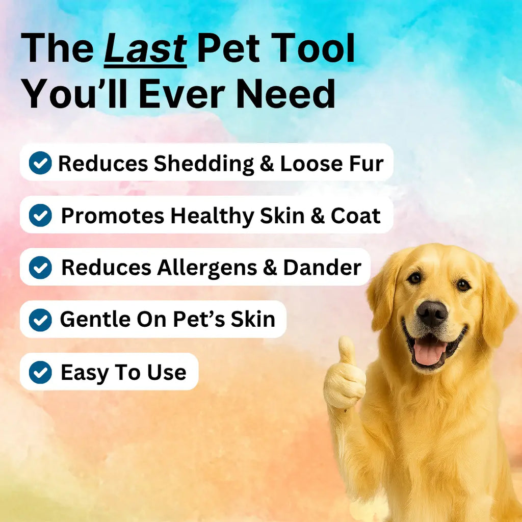 Undercoat Deshedding Brush for Dogs and Cats – Efficient Fur Removal Tool