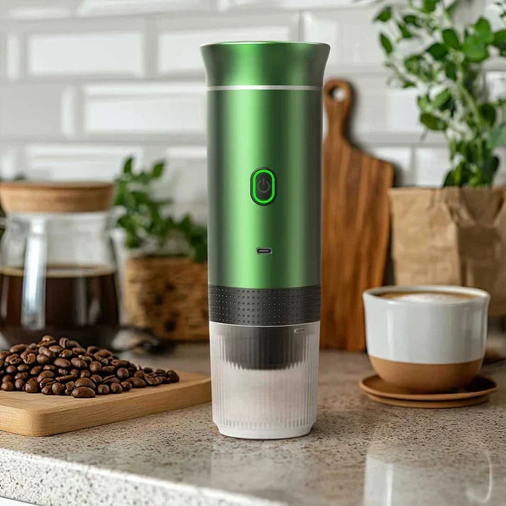 Tragbare Nano-Kaffeemaschine — 20-Bar-Druck, Aufheizzeit 150 Sekunden