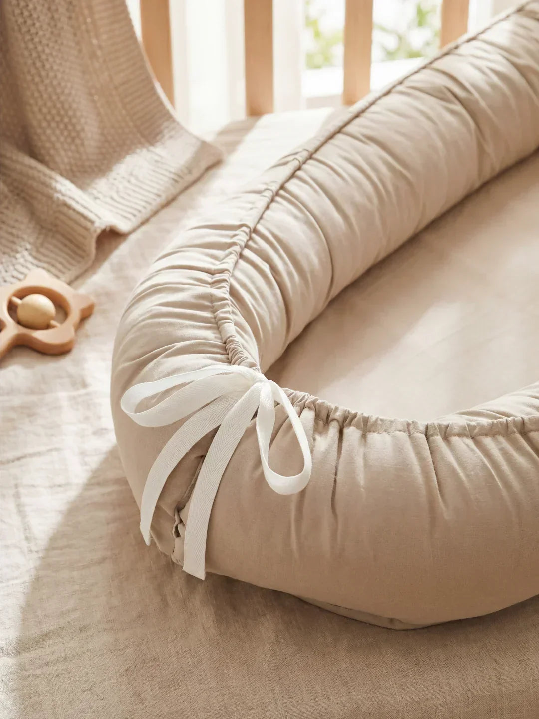 Soft Cotton Baby Nest — Contoured Sleeper Pod Design