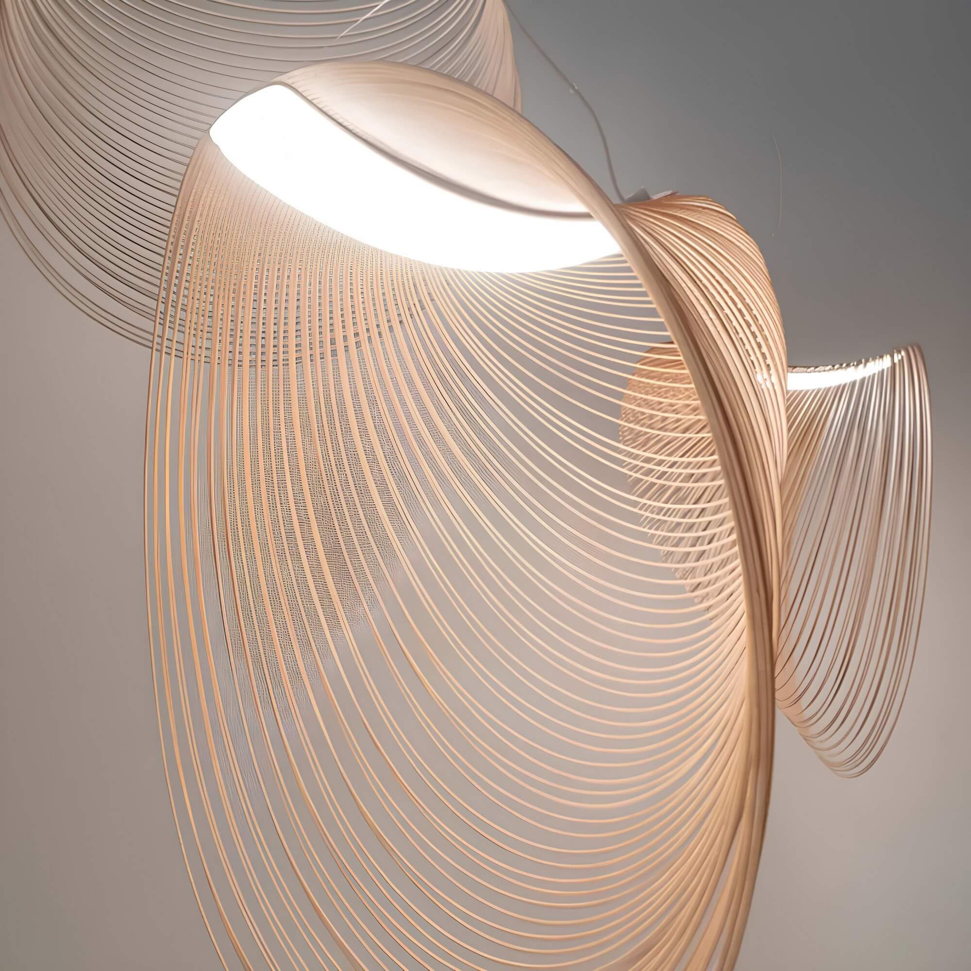 ArborLuxe Nordic Oak Hanging Light With Metal Shade For Dining