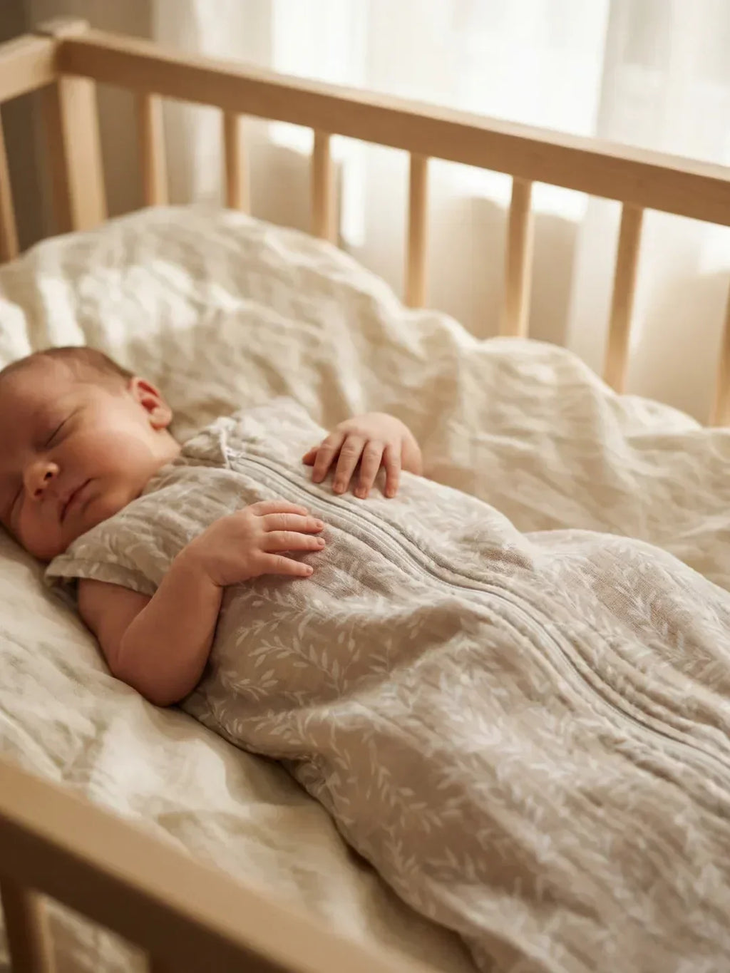 Breathable Bamboo Cotton Baby Sleep Sack — Soft, Comfortable Fit