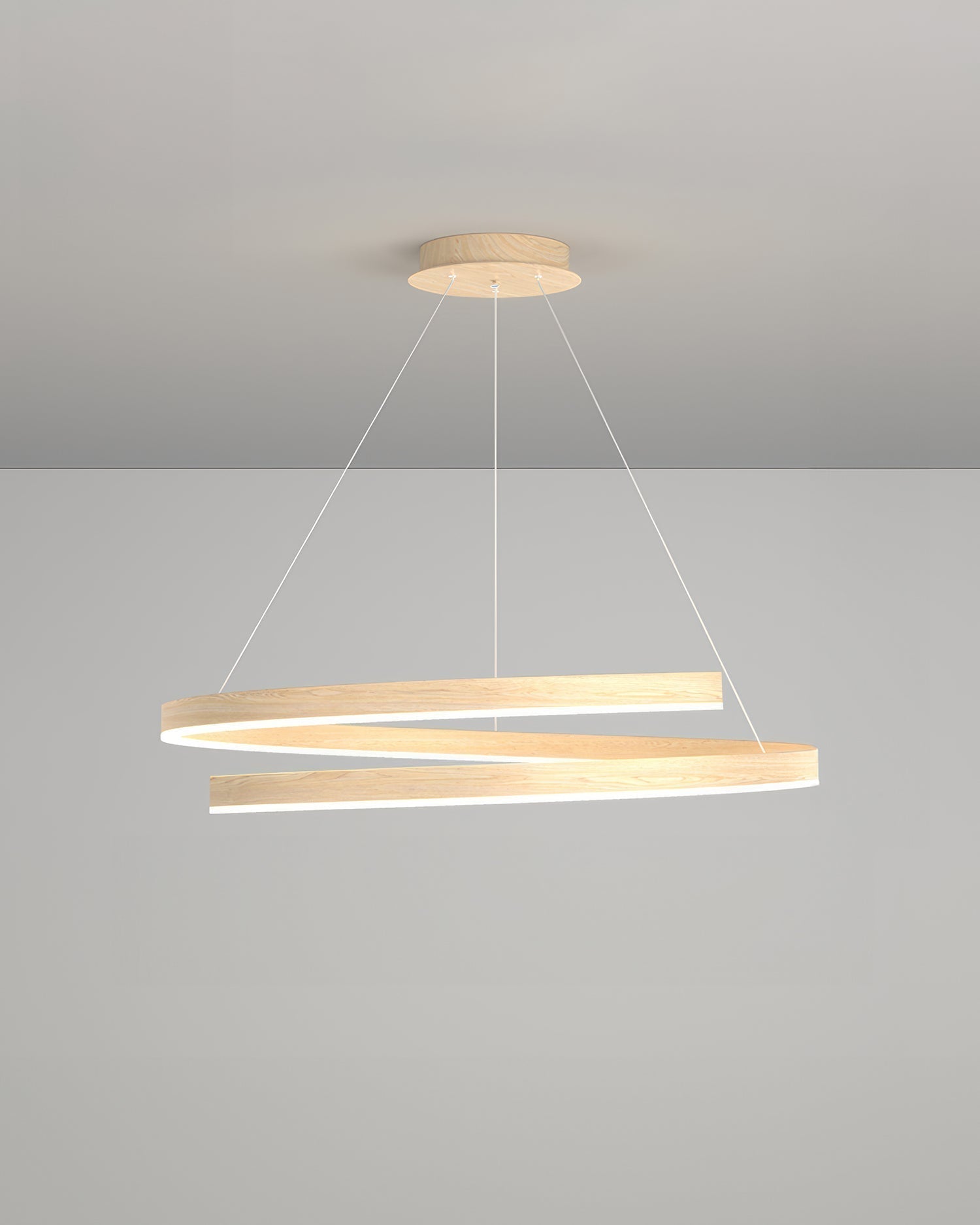 Tavero Aluminum Woodgrain Mahogany Style Chandelier With Adjustable Angles