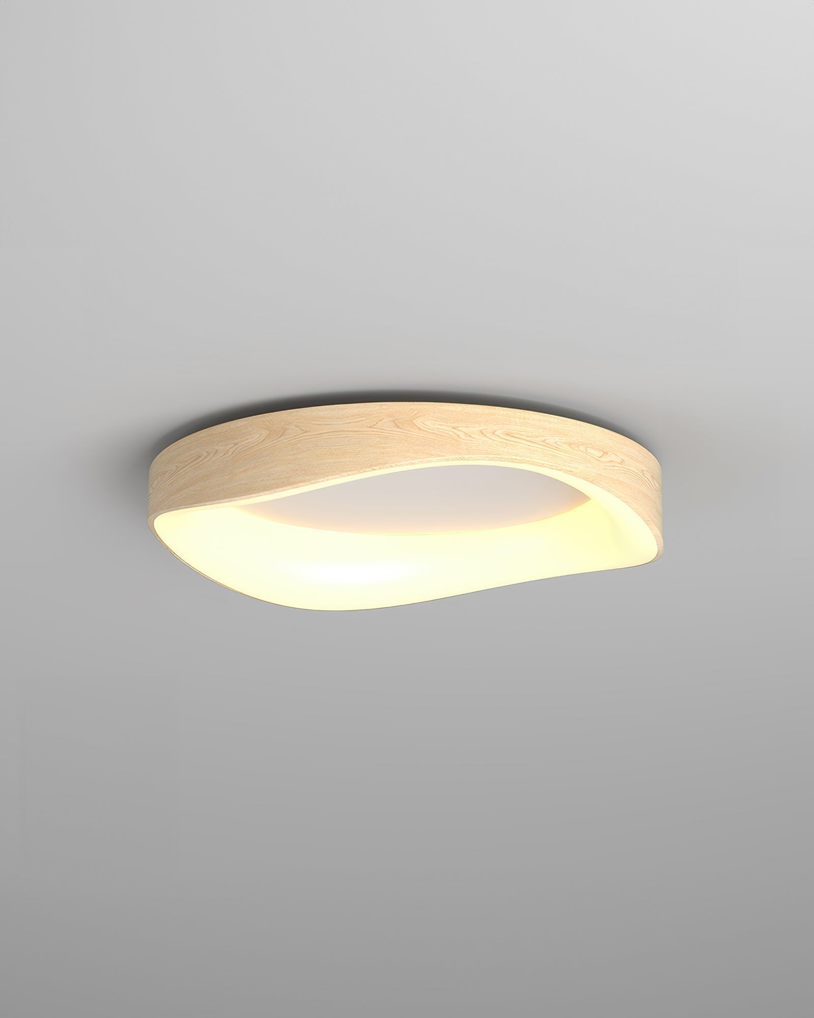 Solvren Nordic LED Ceiling Light With Wood Grain For Living Rooms And Bedrooms