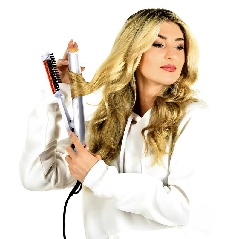Professional 2 in 1 Rotating Iron Hair Brush | Filindra