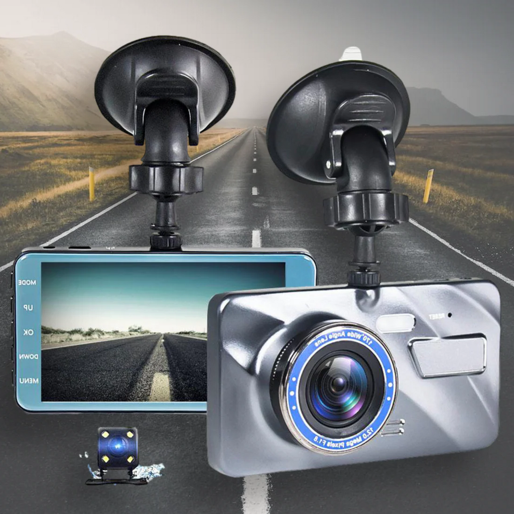Telecamera Wireless Anteriore e Posteriore per Cruscotto Auto con Visione Notturna | Filindra