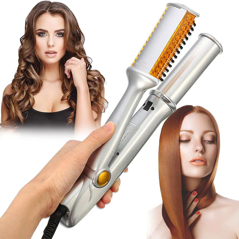 Professional 2 in 1 Rotating Iron Hair Brush | Filindra