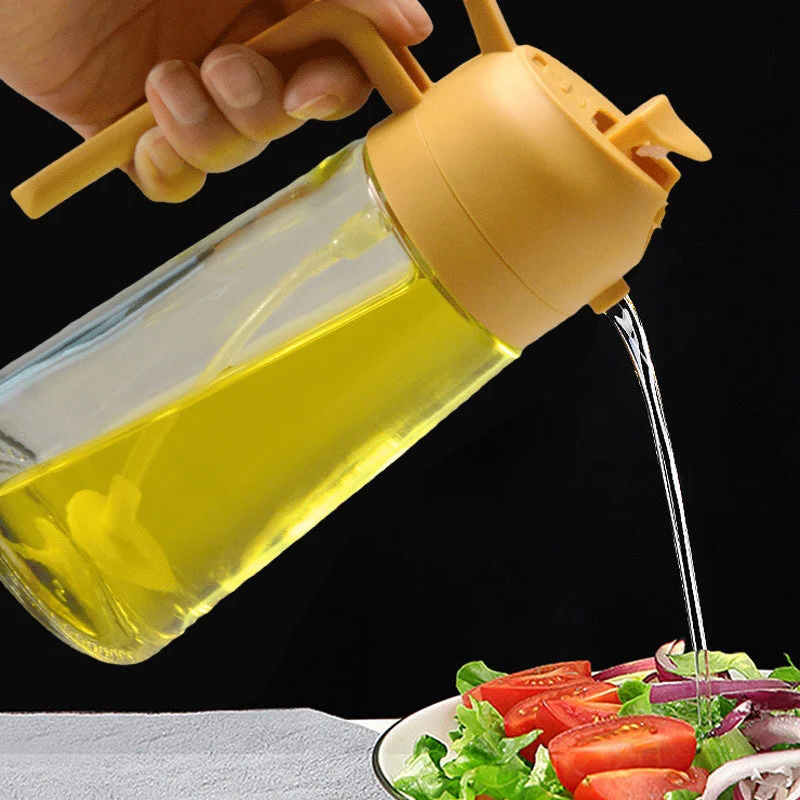 2-in-1 Glass Oil Sprayer and Dispenser | Filindra