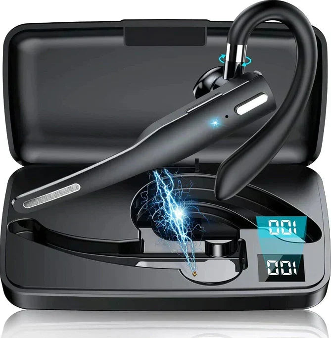 Casque/écouteur sans fil Bluetooth 5.1 à double microphone pour camionneur avec réduction du bruit