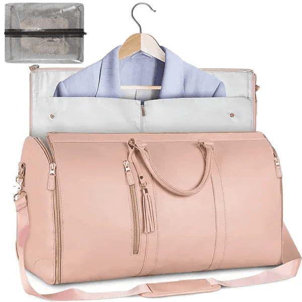Two-In-One Foldable Garment Duffel — Wrinkle-Resistant Travel Carry-On