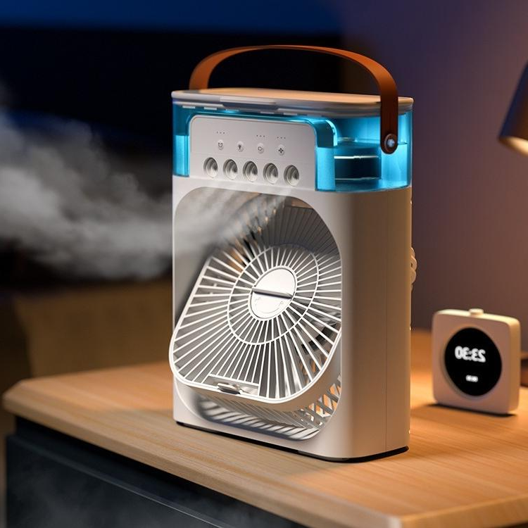 Spray Small Fan Five Hole Humidification Small Refrigeration Air Conditioner Mini Fan Water Cooled Silent Air Cooler | Filindra