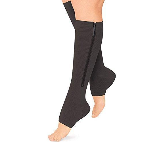 Zippered Compression Socks Support Stockings 20-30 mmHg | Filindra