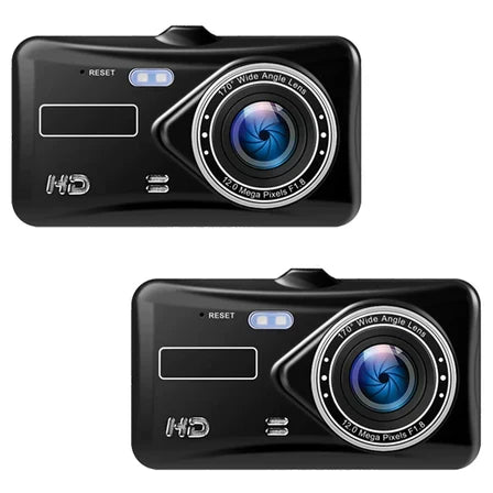 Bezdrátová duální autokamera — přední a zadní video v rozlišení 1080p, 4palcový LCD displej