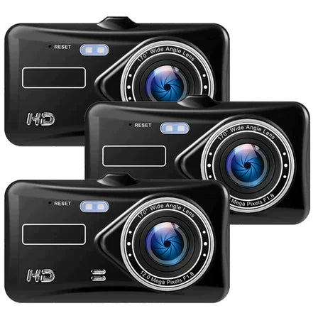 Bezdrátová duální autokamera — přední a zadní video v rozlišení 1080p, 4palcový LCD displej