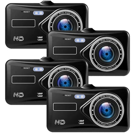 Bezdrátová duální autokamera — přední a zadní video v rozlišení 1080p, 4palcový LCD displej