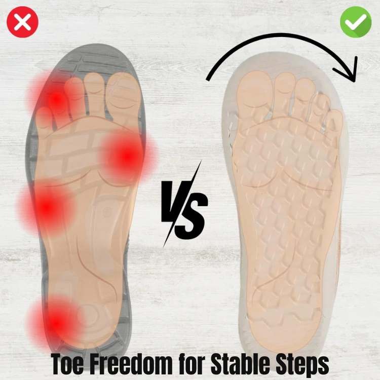 Scarpe da passeggio ergonomiche leggere — Supporto al movimento naturale approvato dagli ortopedici