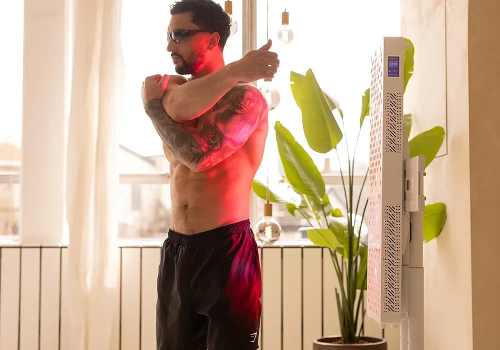 Painel profissional de terapia de luz vermelha — oito bandas de luz distintas