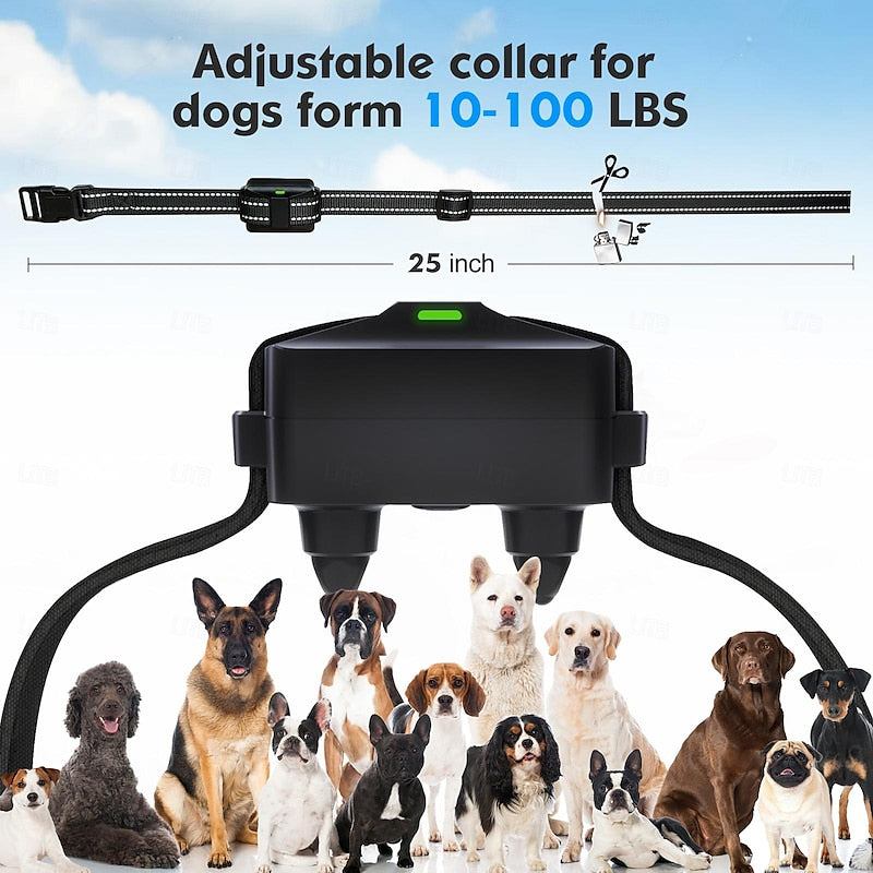 Collier de dressage pour chiens — Télécommande, modes bip, vibration et stimulation statique