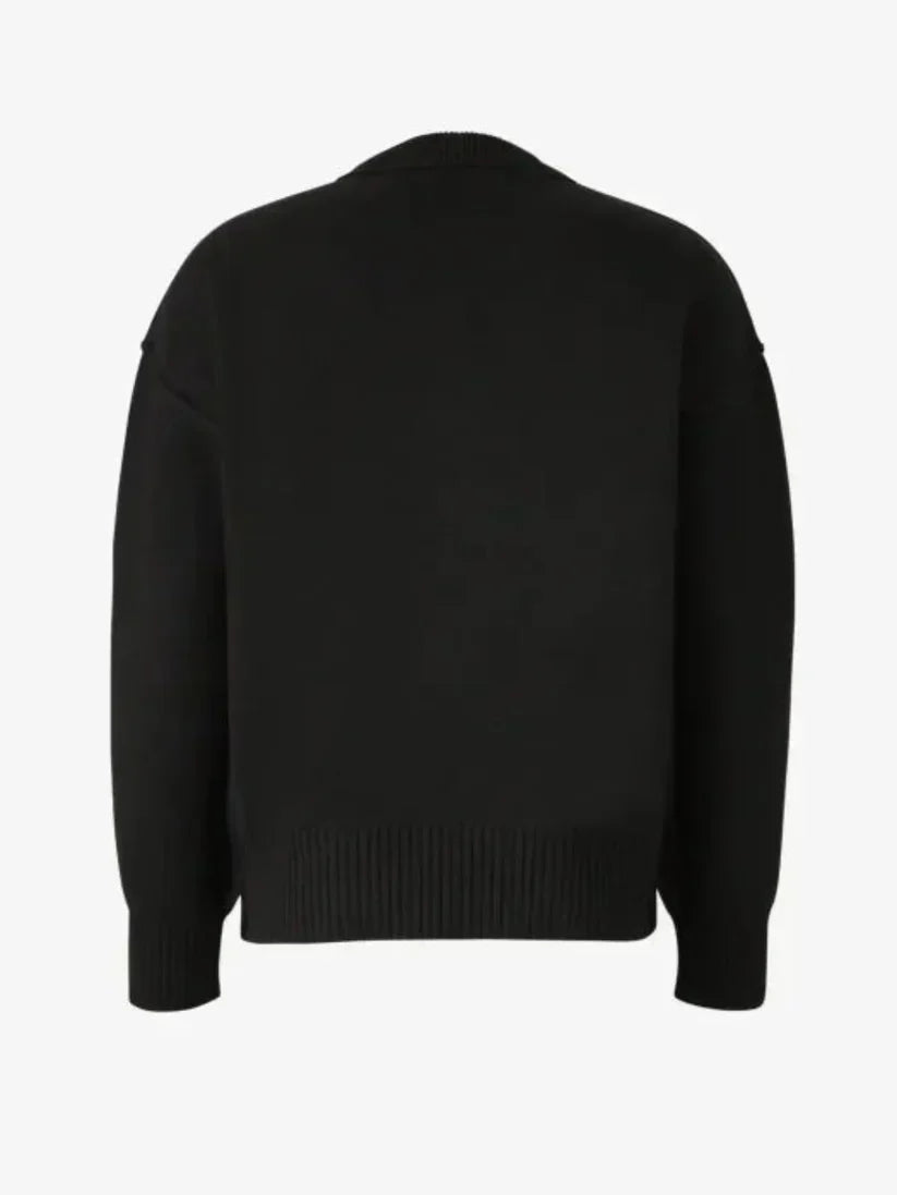 Amitalie Unisex-Pullover aus 100 % Wolle — Ikonisches Herzdesign