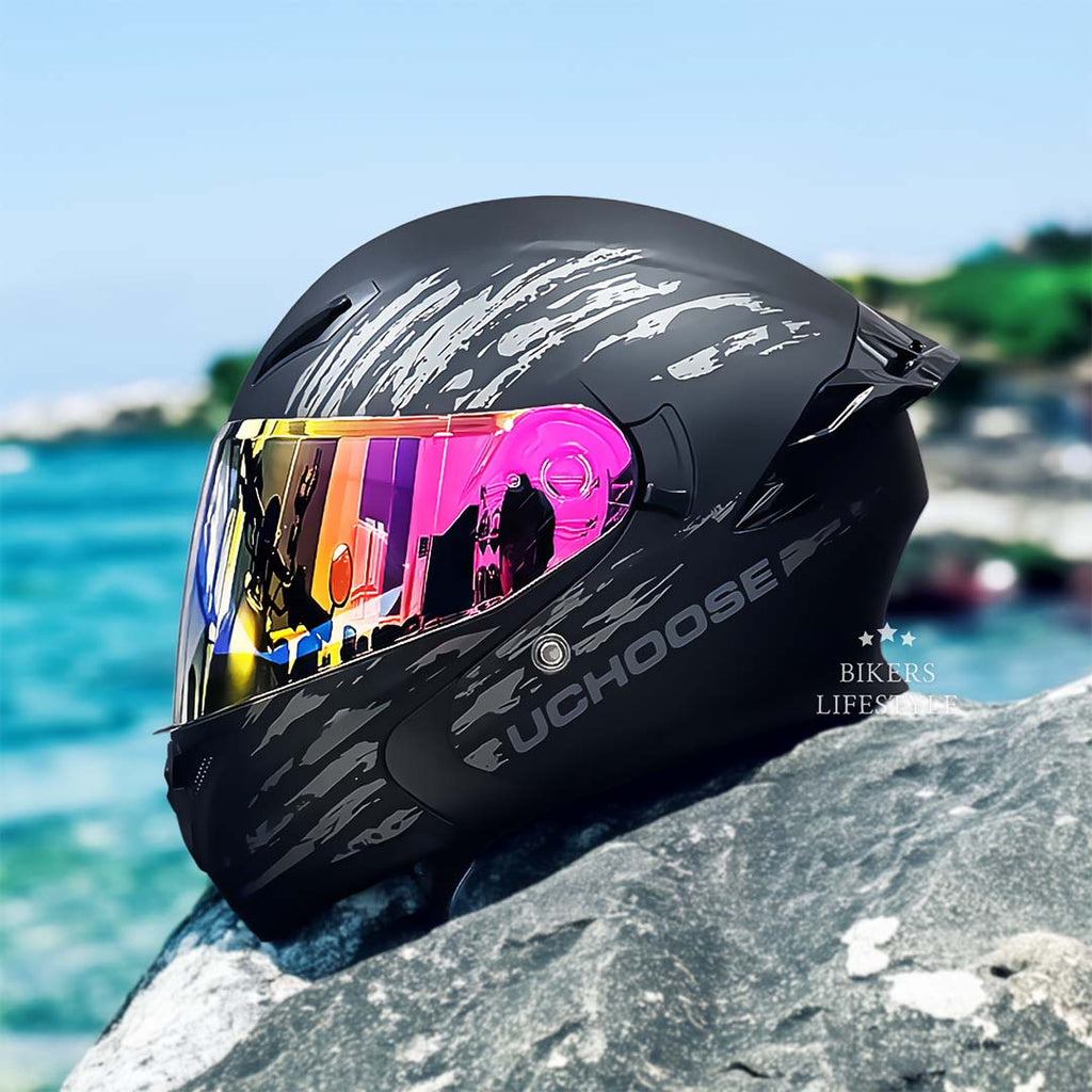 FlipGuard Dual Lens Helmet | DOT Approved