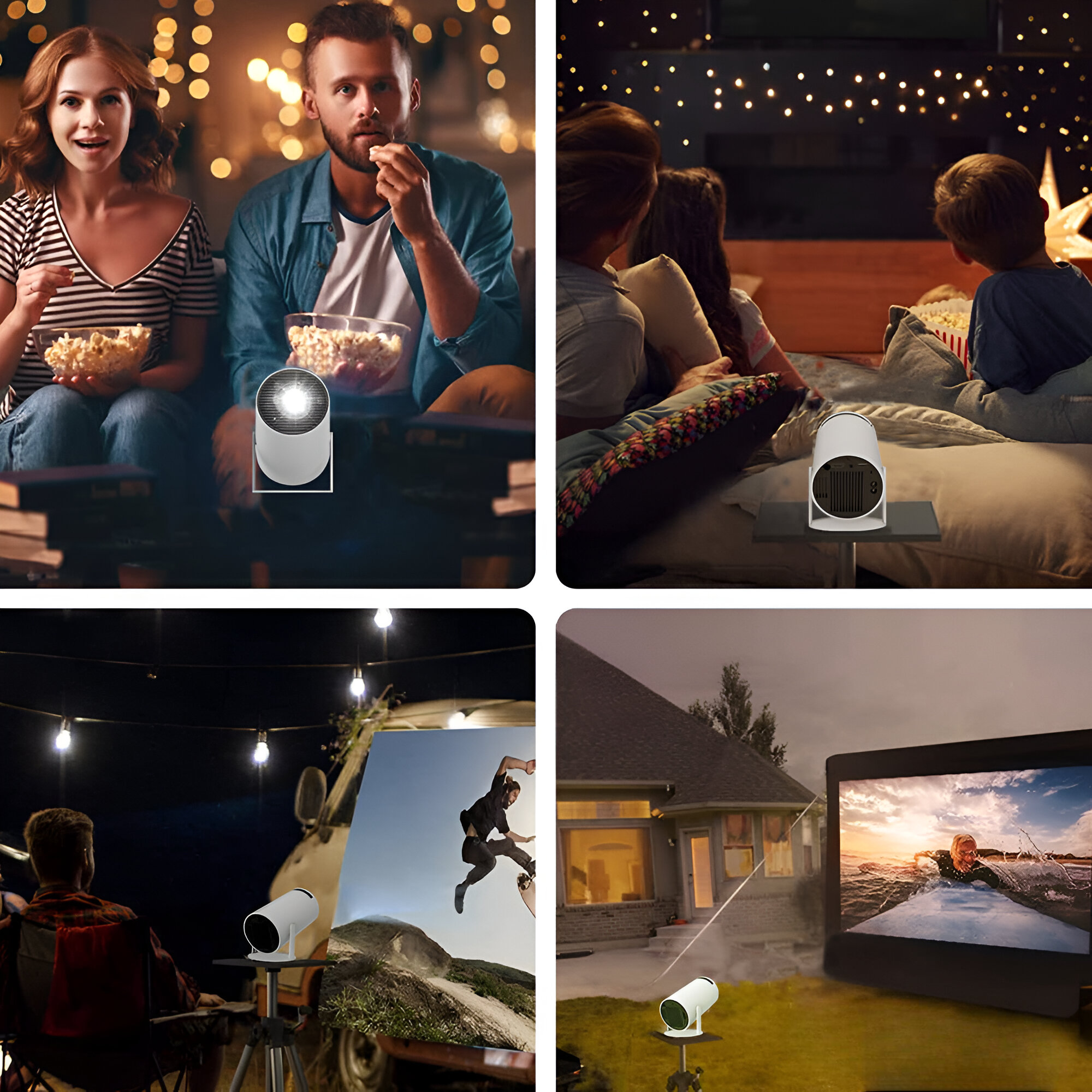 Petprovac Bluetooth 5.0 Mini Projector With Wi-Fi 6