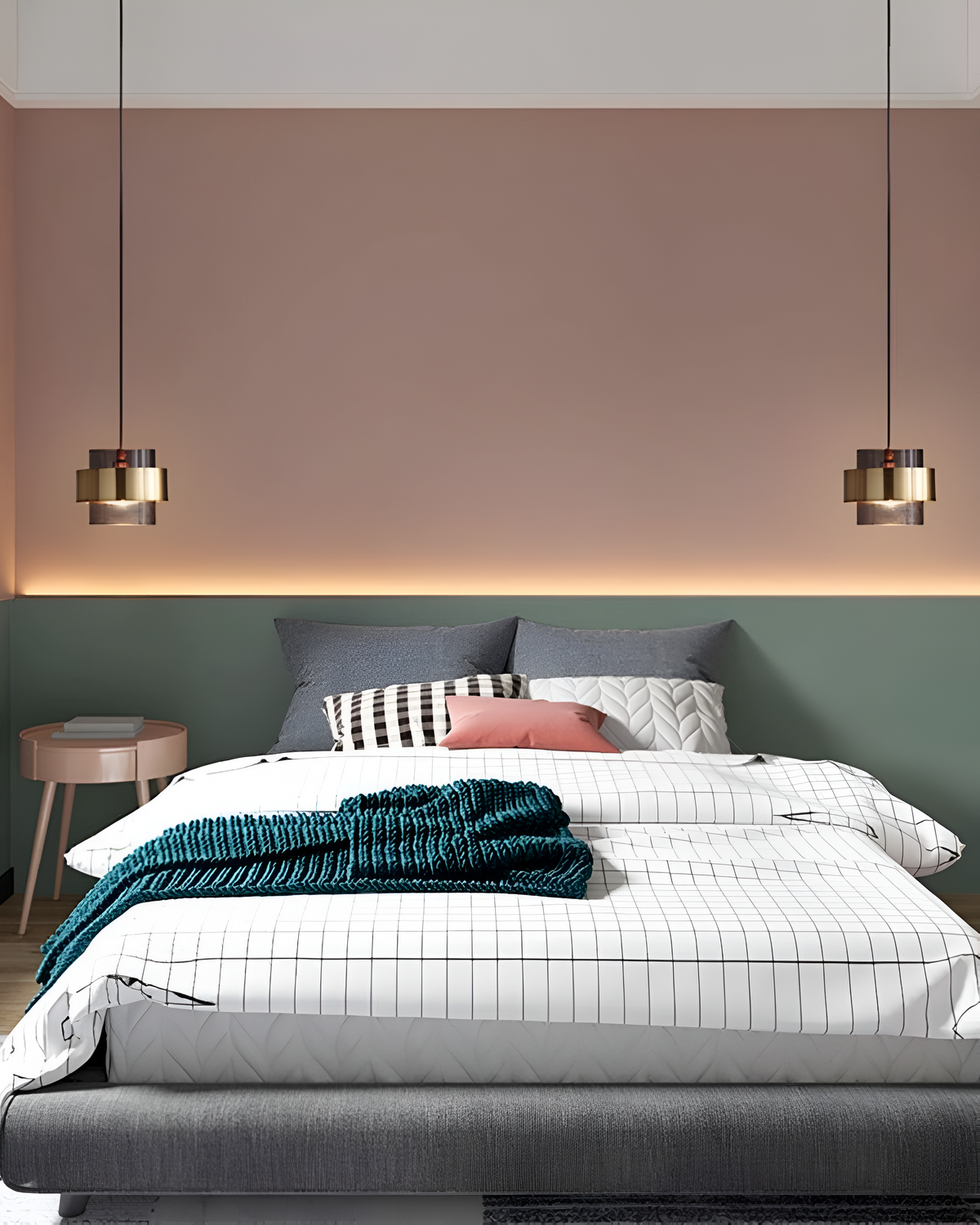 Solara pendellampa i guldfärgat glas, industriell kant med vinklad design