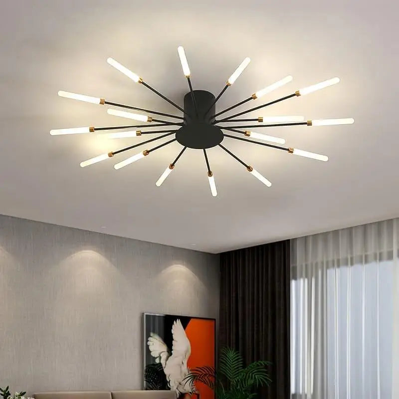 Italian Aluminum and Acrylic Tube Ceiling Light — LED G9 60W Modern Design
