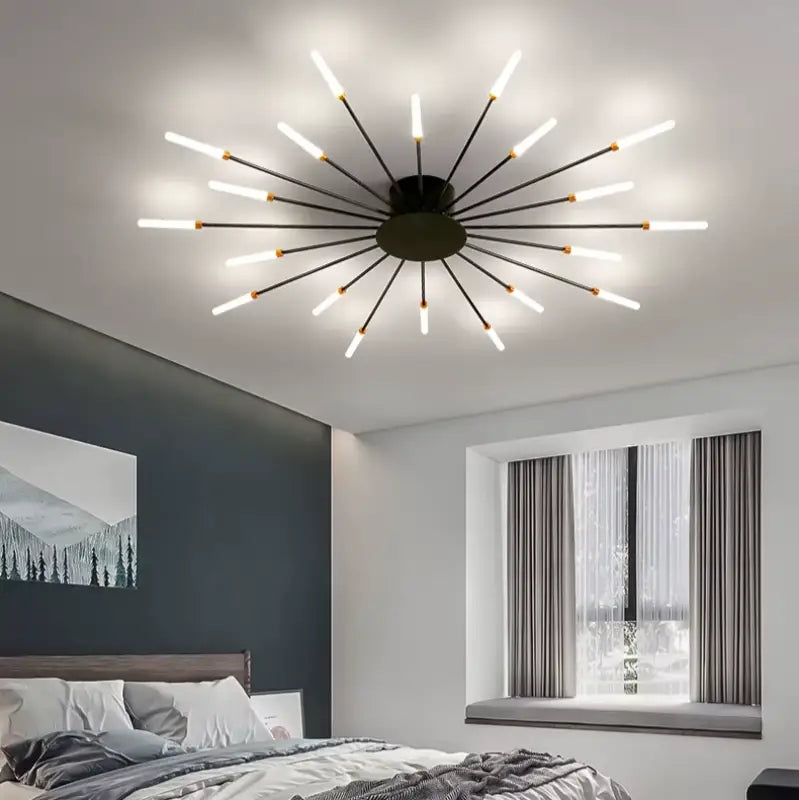Italian Aluminum and Acrylic Tube Ceiling Light — LED G9 60W Modern Design
