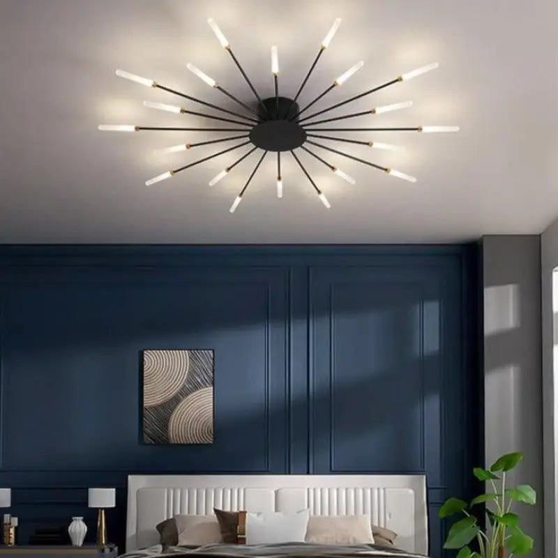 Italian Aluminum and Acrylic Tube Ceiling Light — LED G9 60W Modern Design