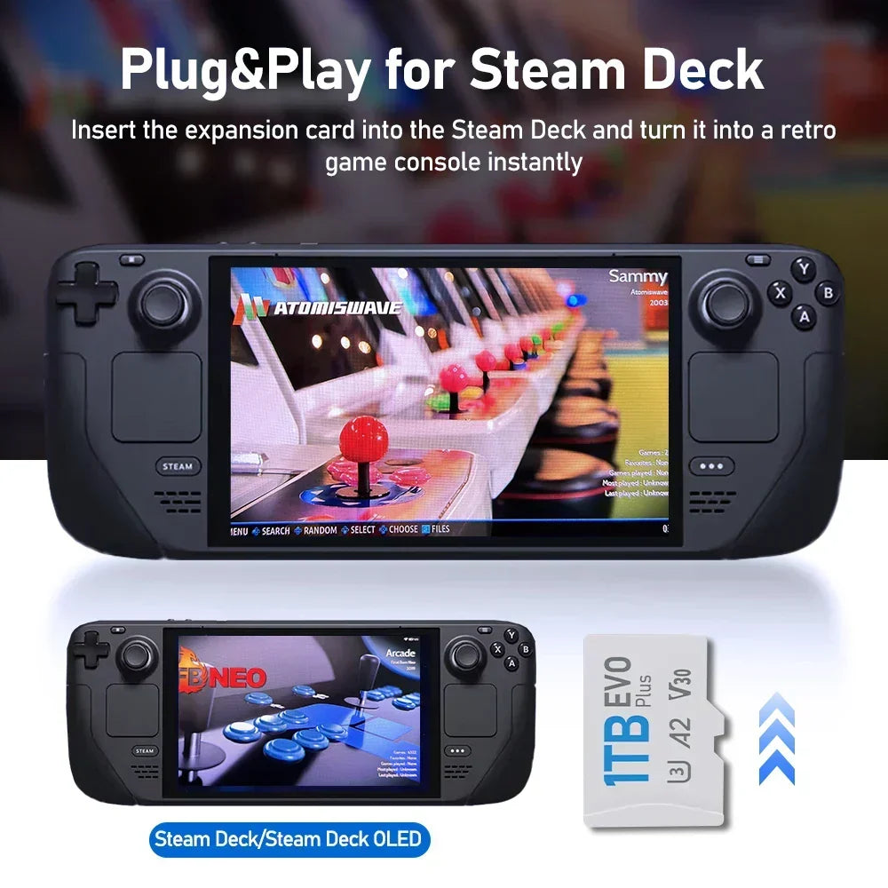 Batocera Micro SD Card 512GB/1TB for Steam Deck LCD & OLED
