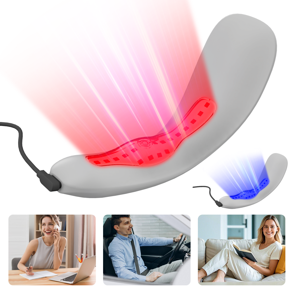 Portable Dual-Wavelength Light Therapy Device — Red and Blue Unit for Targeted Hemorrhoid Relief
