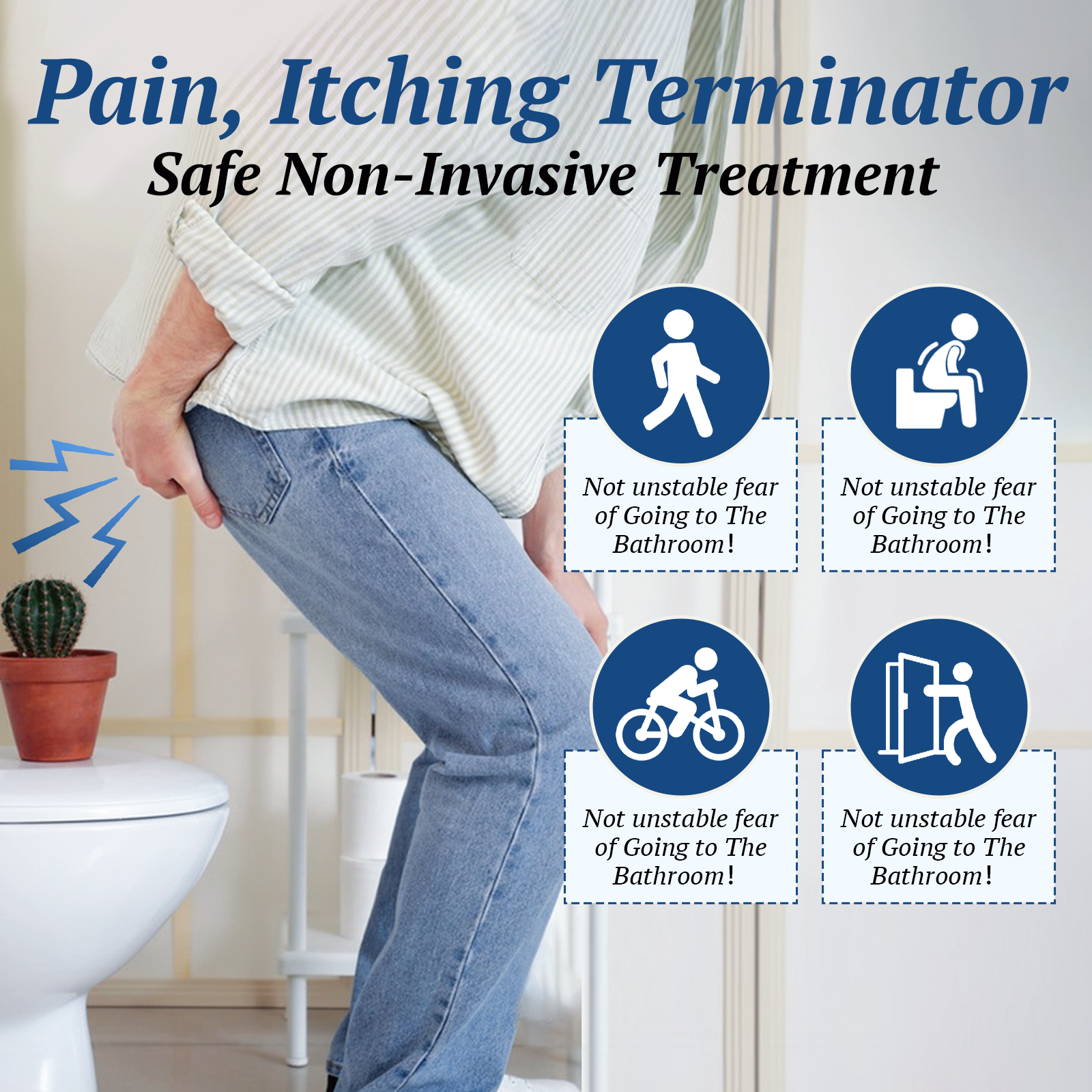 Portable Dual-Wavelength Light Therapy Device — Red and Blue Unit for Targeted Hemorrhoid Relief