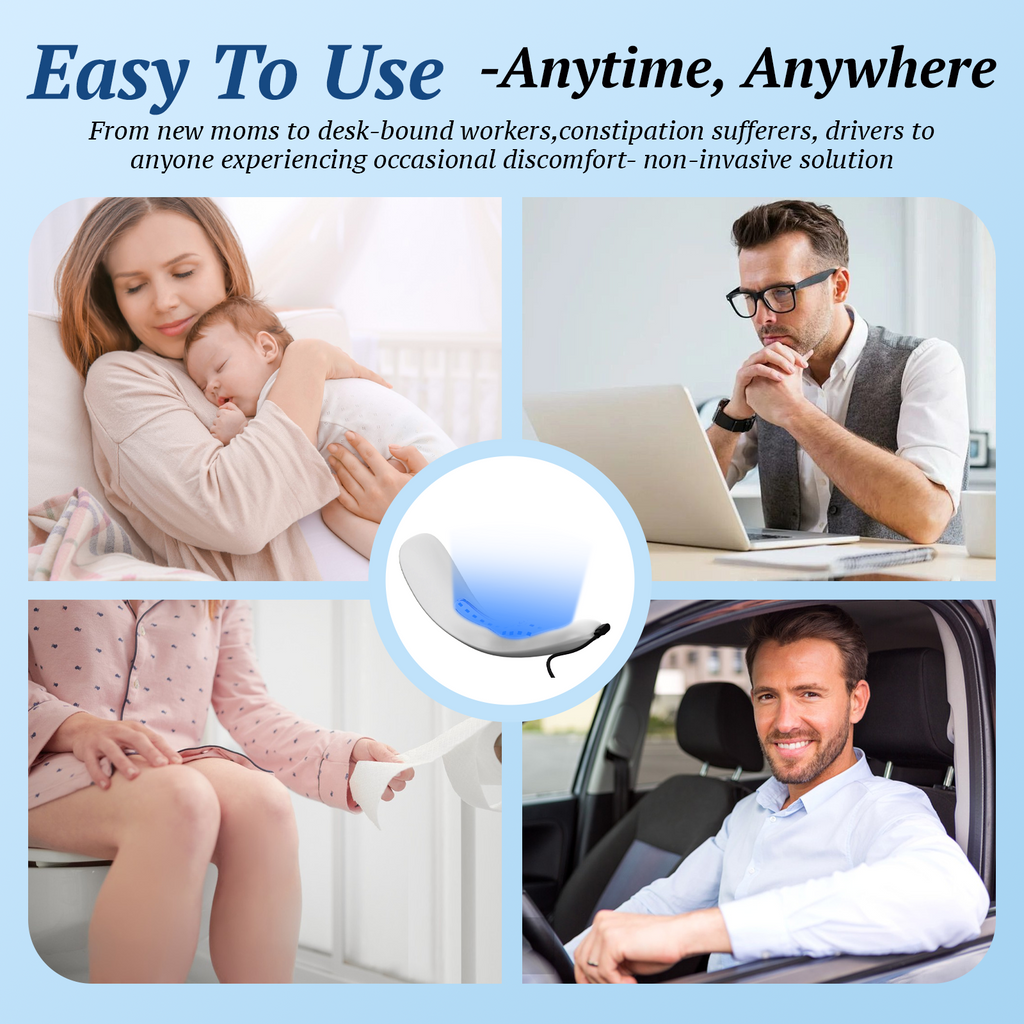 Portable Dual-Wavelength Light Therapy Device — Red and Blue Unit for Targeted Hemorrhoid Relief