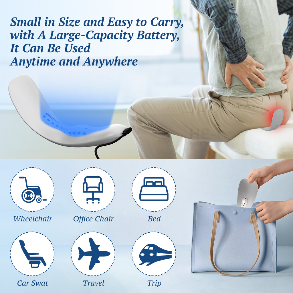 Portable Dual-Wavelength Light Therapy Device — Red and Blue Unit for Targeted Hemorrhoid Relief