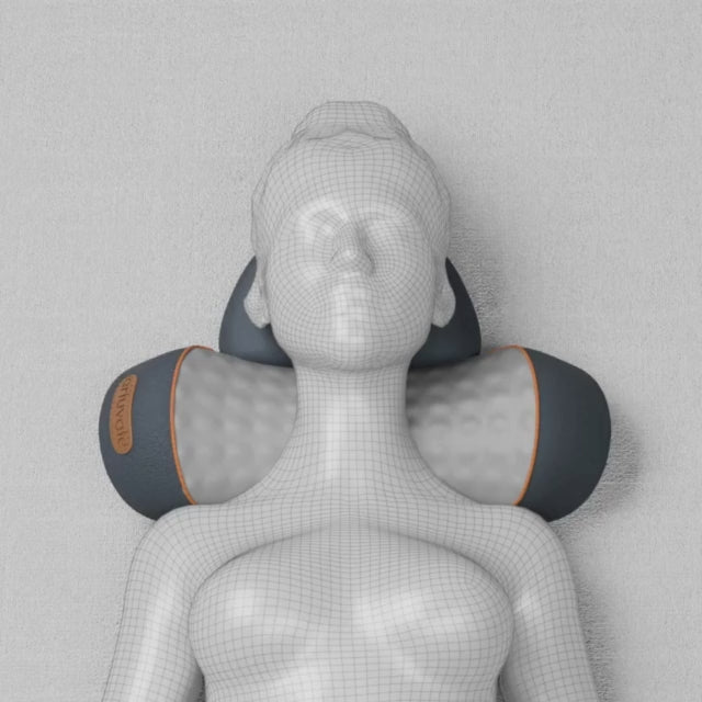 Cervical Traction Neck Massager — Dual Heat and Vibration Therapy