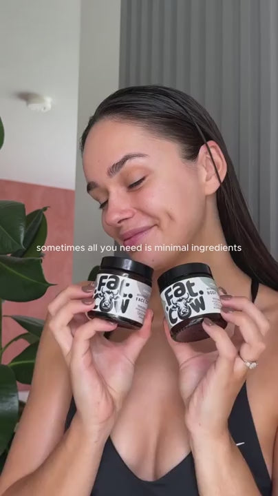 Grass-Fed Tallow Facial Moisturizer — Whipped Texture, Fast Absorption