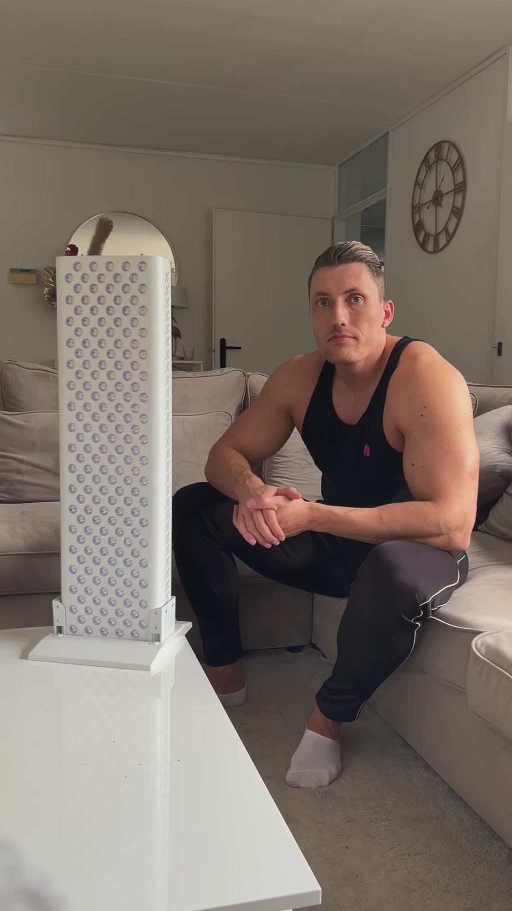 Painel profissional de terapia de luz vermelha — oito bandas de luz distintas