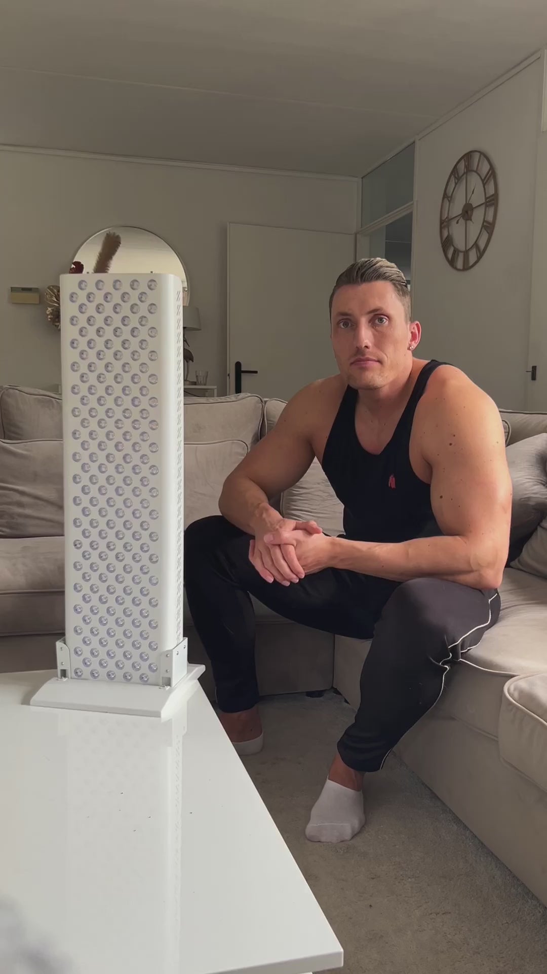 Painel profissional de terapia de luz vermelha — oito bandas de luz distintas