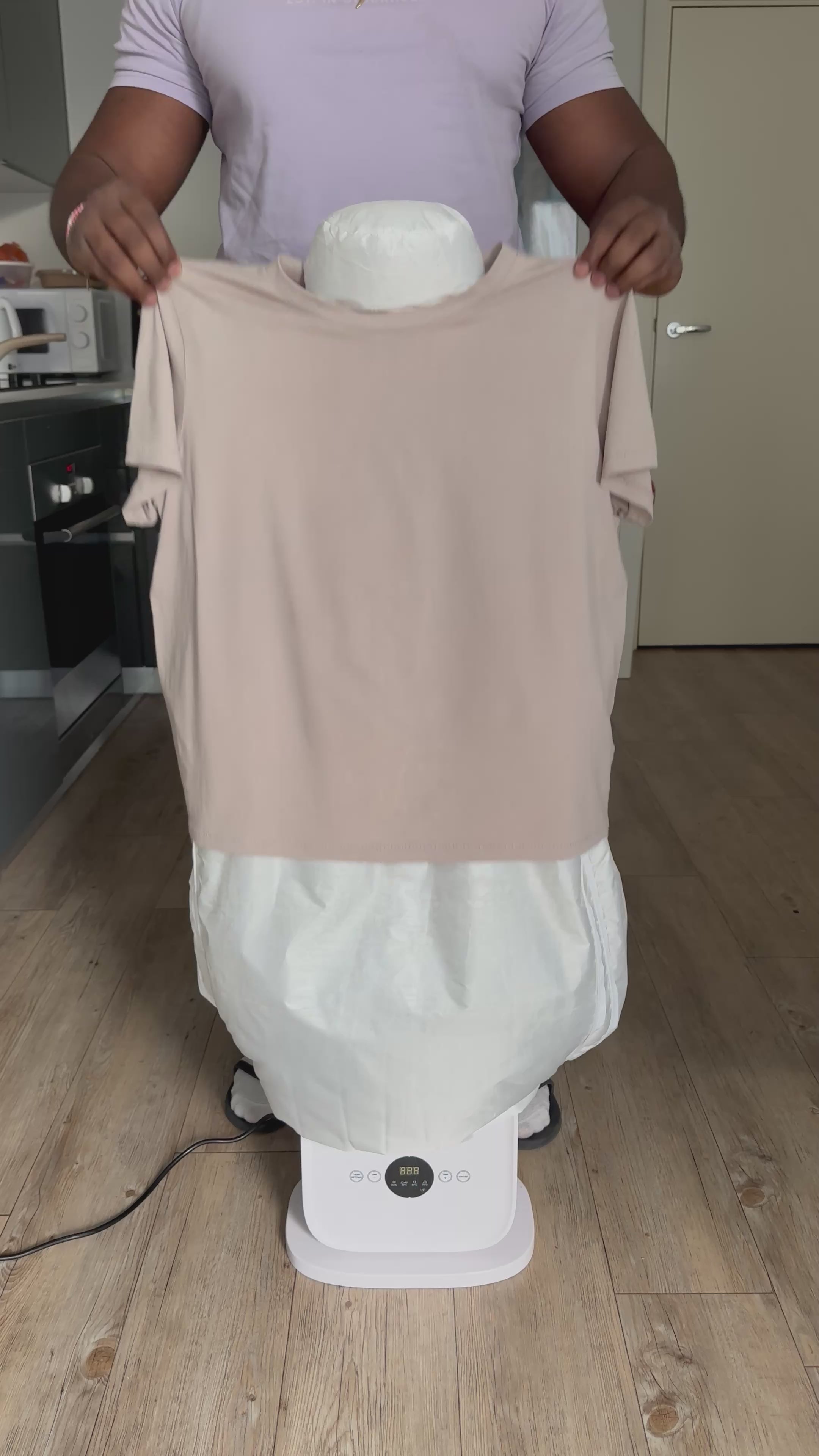 Automatic 360-Degree Airflow Garment Steamer — Hands-Free Ironing System
