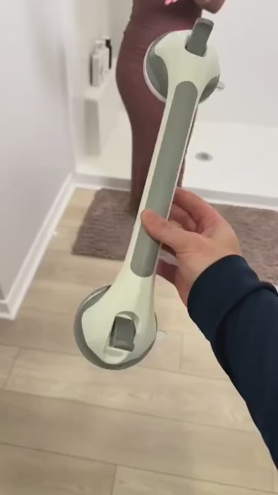 Heavy-Duty Suction Shower Grab Bar — Anti-Slip Safety Support Handle