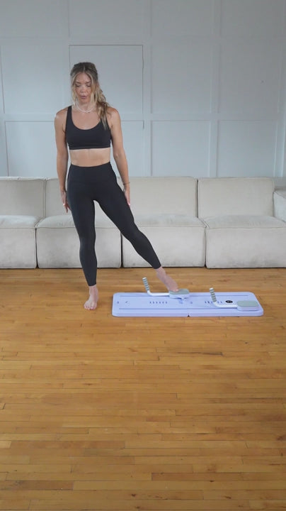 Pilates Reforming Board — Travel Ready and Variable Tension Resistance Strands